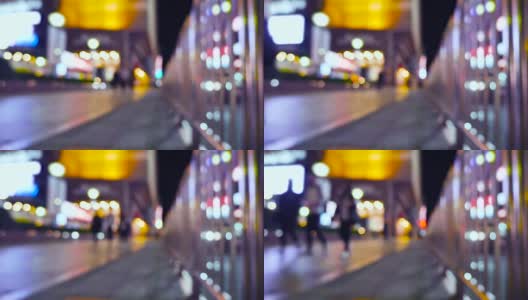 散焦:台湾街头行走的人们高清在线视频素材下载