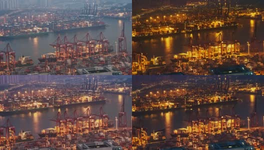 香港青衣海运业货柜运输TL D2N LD高清在线视频素材下载