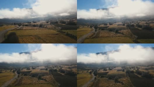 飞过云雾——空中拍摄高清在线视频素材下载