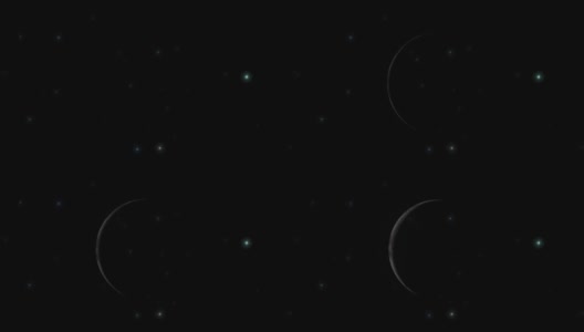 星夜中的新月概念- v2高清在线视频素材下载
