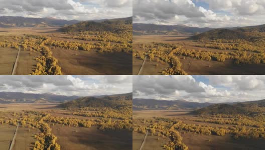 中国新疆河姆村的风景高清在线视频素材下载