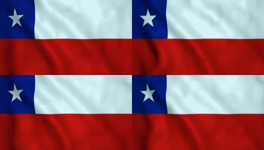 智利国旗高清在线视频素材下载