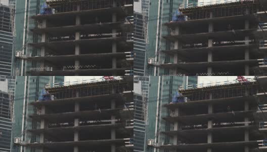 摩天大楼正在建设中高清在线视频素材下载