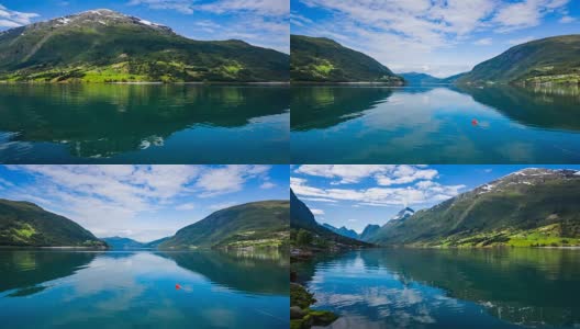 挪威美丽的大自然。高清在线视频素材下载