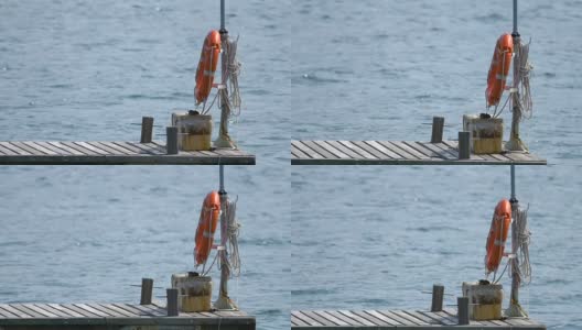 靠近海上的码头高清在线视频素材下载