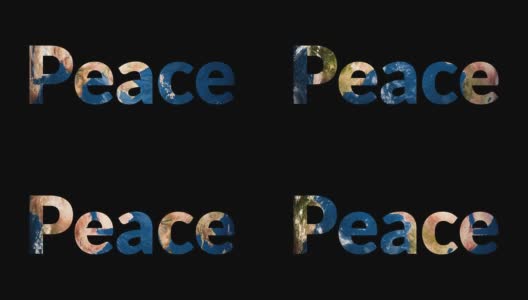 和平揭示转动地球地球高清在线视频素材下载