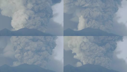 Agung火山爆炸高清在线视频素材下载