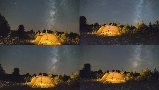 露营在恒星高清在线视频素材下载