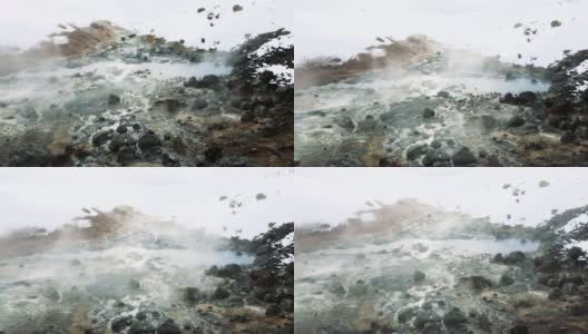 冰岛间歇泉喷发高清在线视频素材下载