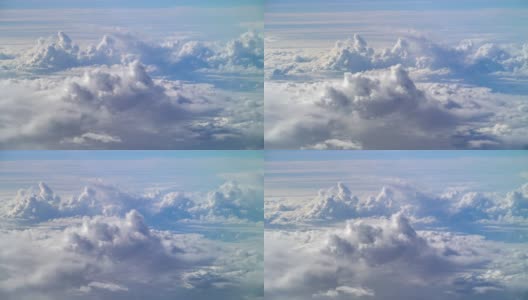 4K景观的Cloudscape从云端上方拍摄高清在线视频素材下载