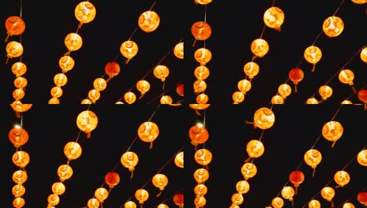中国灯笼庆祝中国新年高清在线视频素材下载