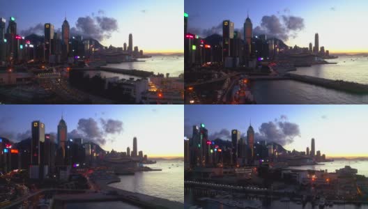 香港的夜景高清在线视频素材下载