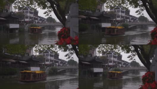 白天拍摄南京古城著名滨江湾大桥慢镜头全景4k中国高清在线视频素材下载