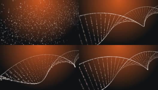 DNA双螺旋，医学背景高清在线视频素材下载