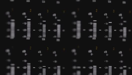专业录像机上的声音指示器高清在线视频素材下载