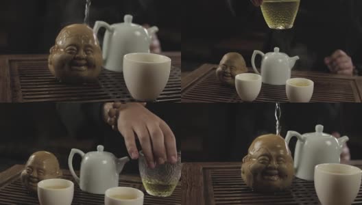 中国传统泡茶高清在线视频素材下载