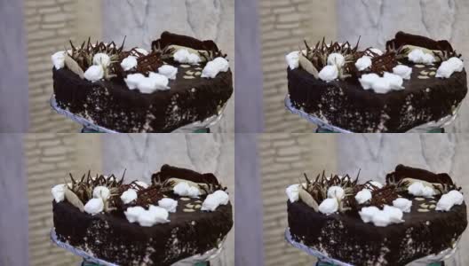 巧克力蛋糕高清在线视频素材下载