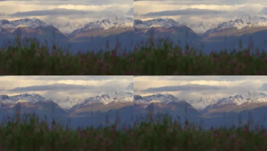 吉尔吉斯斯坦的天山山脉高清在线视频素材下载