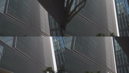 白天时间杭州市区现代办公大楼前慢镜头观看4k中国高清在线视频素材下载