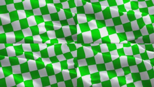 多变的背景。绿色格子布无缝格子图案纹理用于格子，桌布，衣服，衬衫，连衣裙，纸墙纸和纺织品。格子广播高科技立方体绿色3D，可循环。高清在线视频素材下载