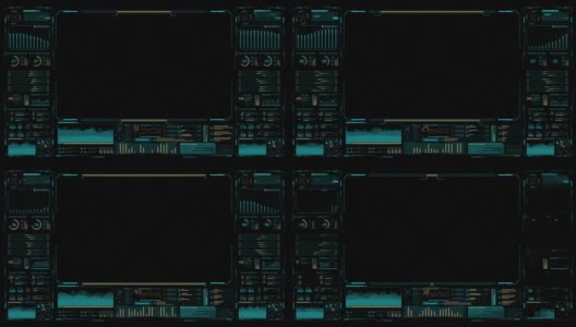 Hud会议室分析Ui屏幕。指令控制中心数据板高清在线视频素材下载