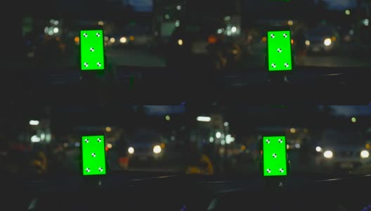 Chroma电话汽车时，驾驶手势高清在线视频素材下载