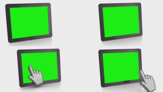 在平板电脑上的触摸屏手势高清在线视频素材下载
