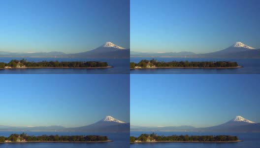 静冈县大崎市的富士山和大海高清在线视频素材下载