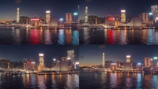 香港尖沙咀的无人机照片高清在线视频素材下载