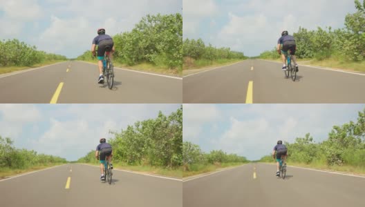 亚洲年轻人骑自行车高清在线视频素材下载