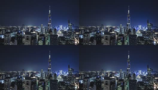 南京夜景，中国江苏省高清在线视频素材下载