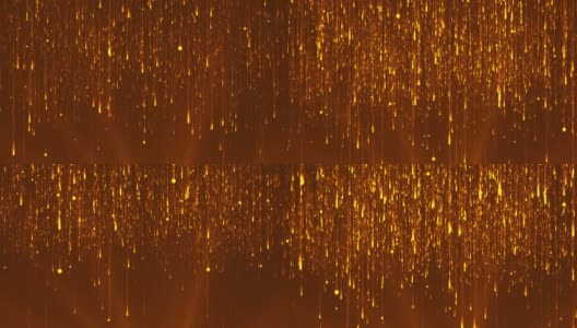粒子雨橙色抽象背景高清在线视频素材下载