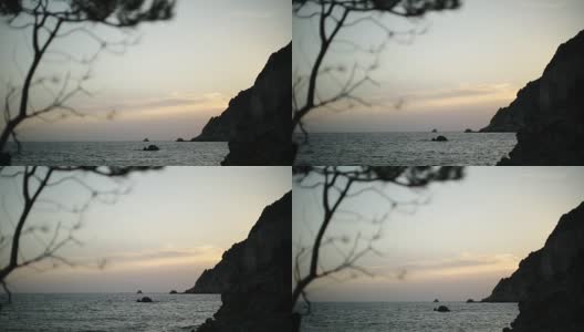 日落时的科孚岛高清在线视频素材下载