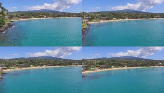 夏威夷湾无人机与清水高清在线视频素材下载