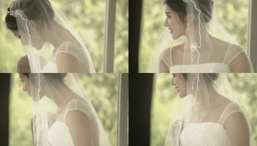 偷拍:新娘的肖像高清在线视频素材下载