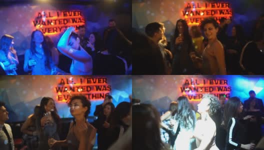 在聚会上跳舞的女人高清在线视频素材下载