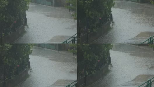 城市里的雨天高清在线视频素材下载