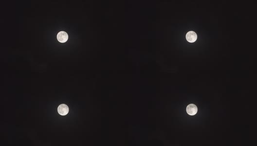 夜晚的月亮和快黑的云高清在线视频素材下载