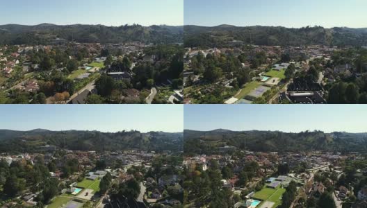 鸟瞰图的坎波斯做Jordao，圣保罗，巴西高清在线视频素材下载