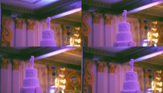 婚礼后派对:婚礼蛋糕高清在线视频素材下载