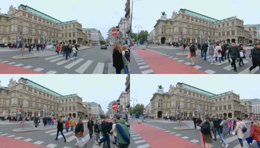 奥地利首都维也纳的城市生活。高清在线视频素材下载