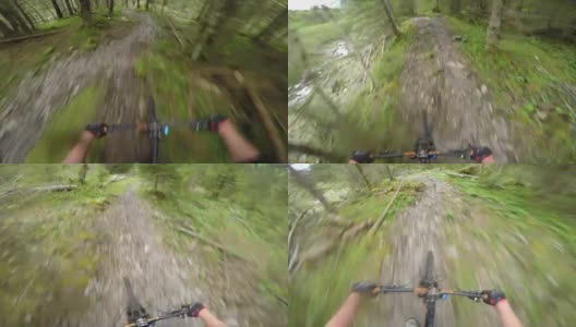 山地车骑下坡的视频高清在线视频素材下载