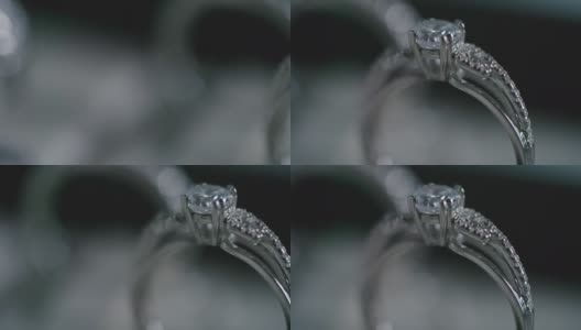 惊人的银戒指高清在线视频素材下载
