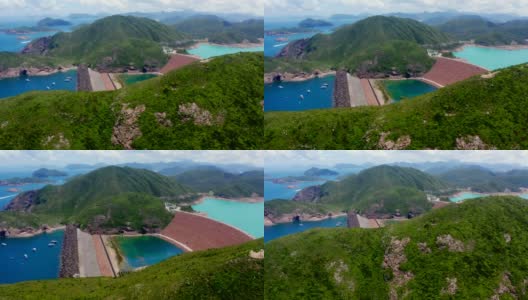 中国香港全球地质公园的万宜水库高清在线视频素材下载