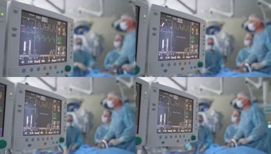 急诊外科设备技术。在外科病房工作的专业医疗监护人员。高清在线视频素材下载