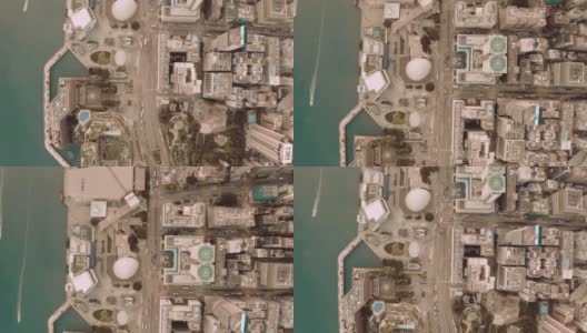 从天空中看到的香港城市景观高清在线视频素材下载