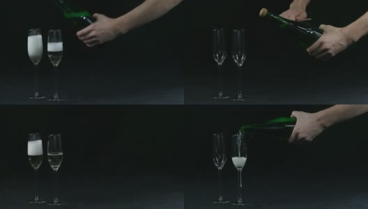 用刀开香槟高清在线视频素材下载