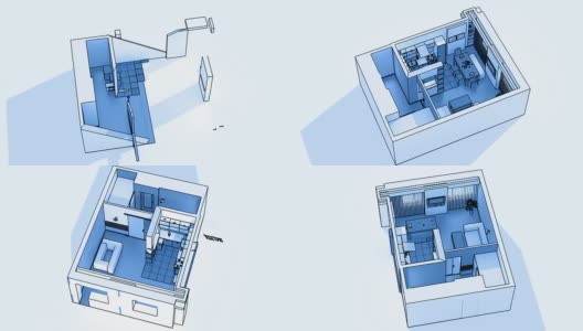 内部创建线框高清在线视频素材下载