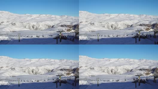 智利的法雷隆滑雪站高清在线视频素材下载