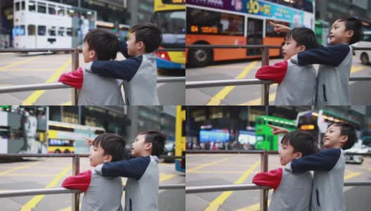 儿童在香港旅游高清在线视频素材下载